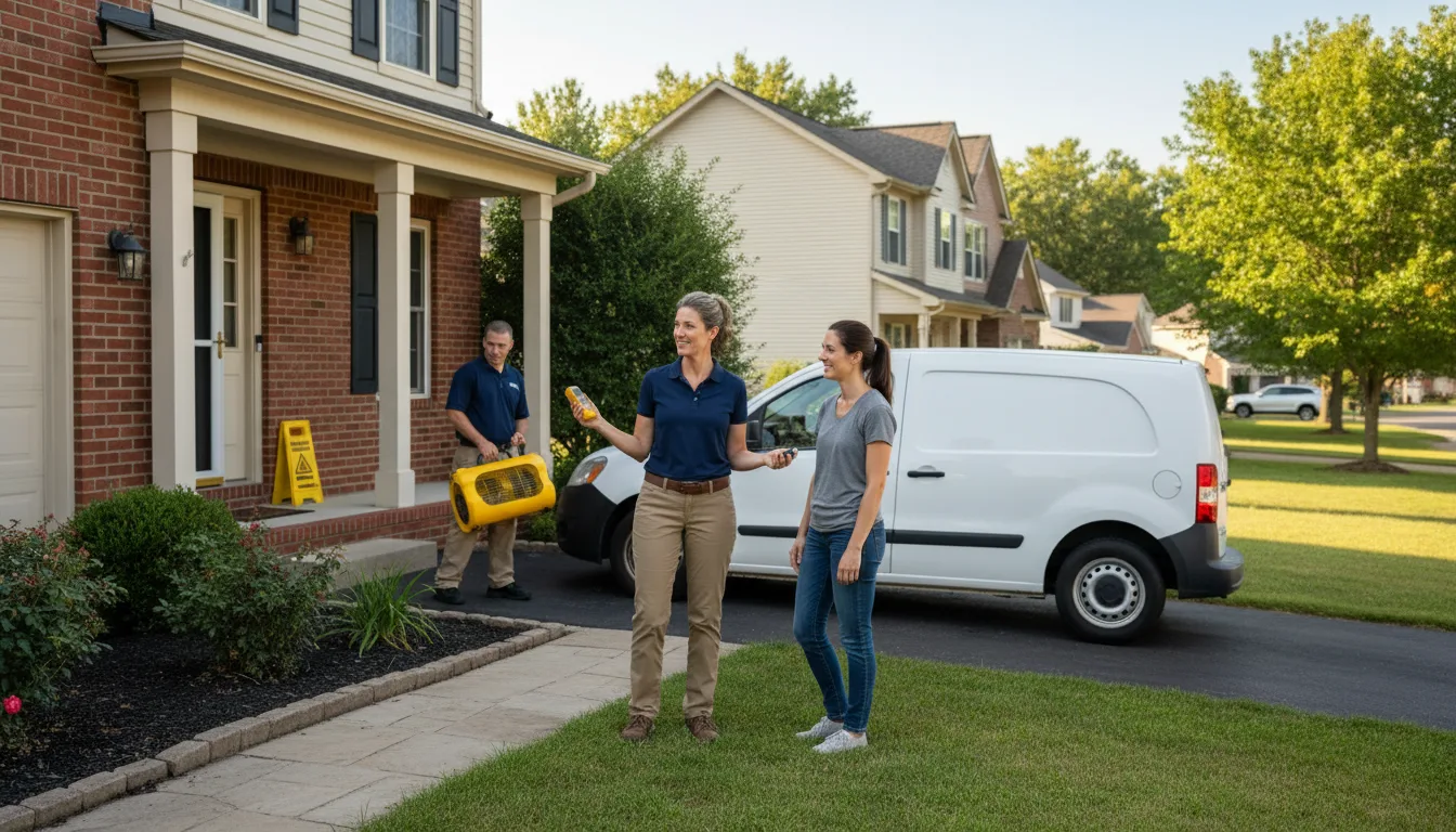 Residential water damage restoration in Gonzales, LA